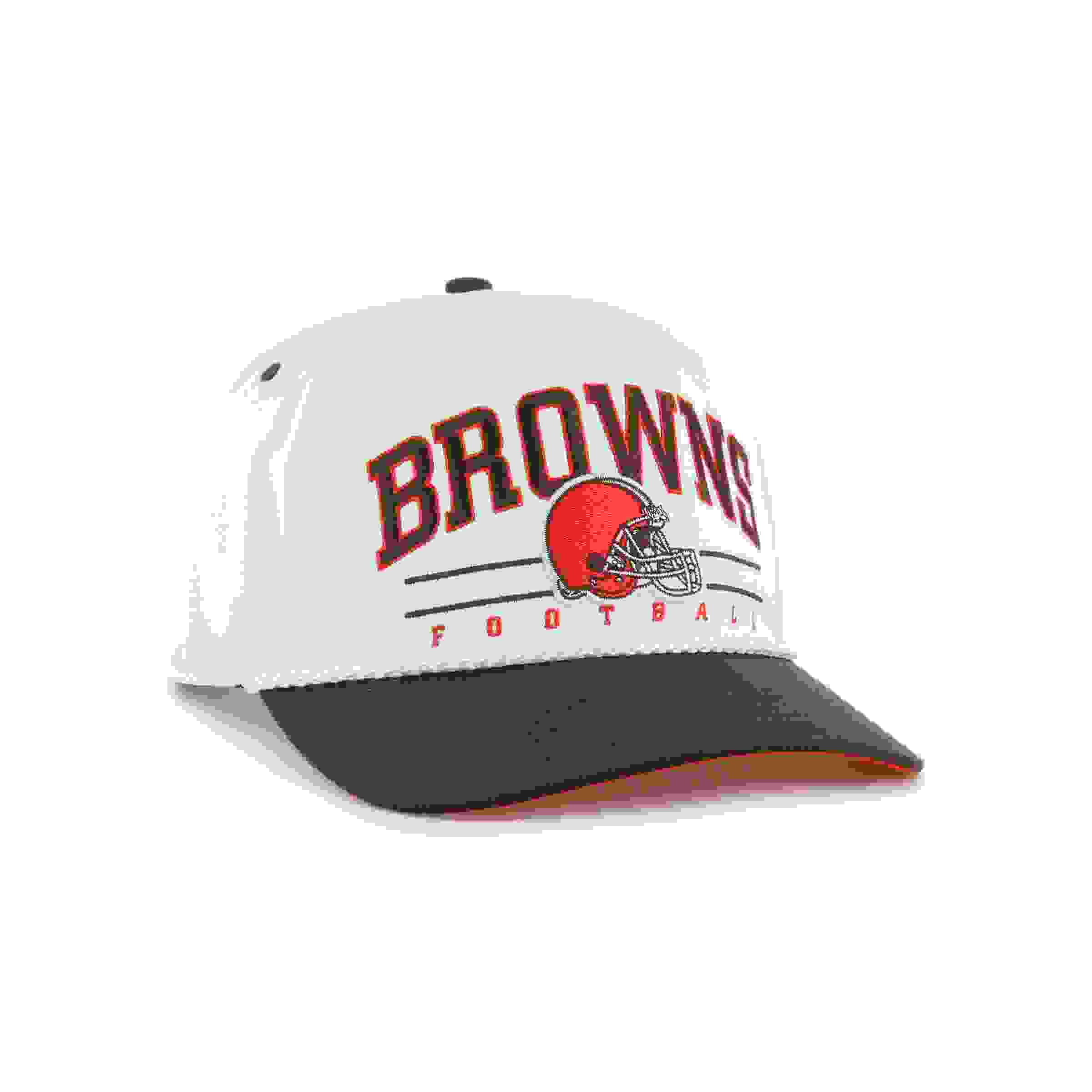 47 Cleveland Browns Roscoe Hitch White Snapback Cap